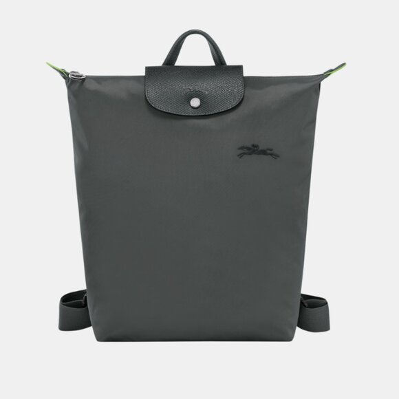NEW Longchamp Le Pliage M Backpack Graphite Grey - Picture 1 of 12
